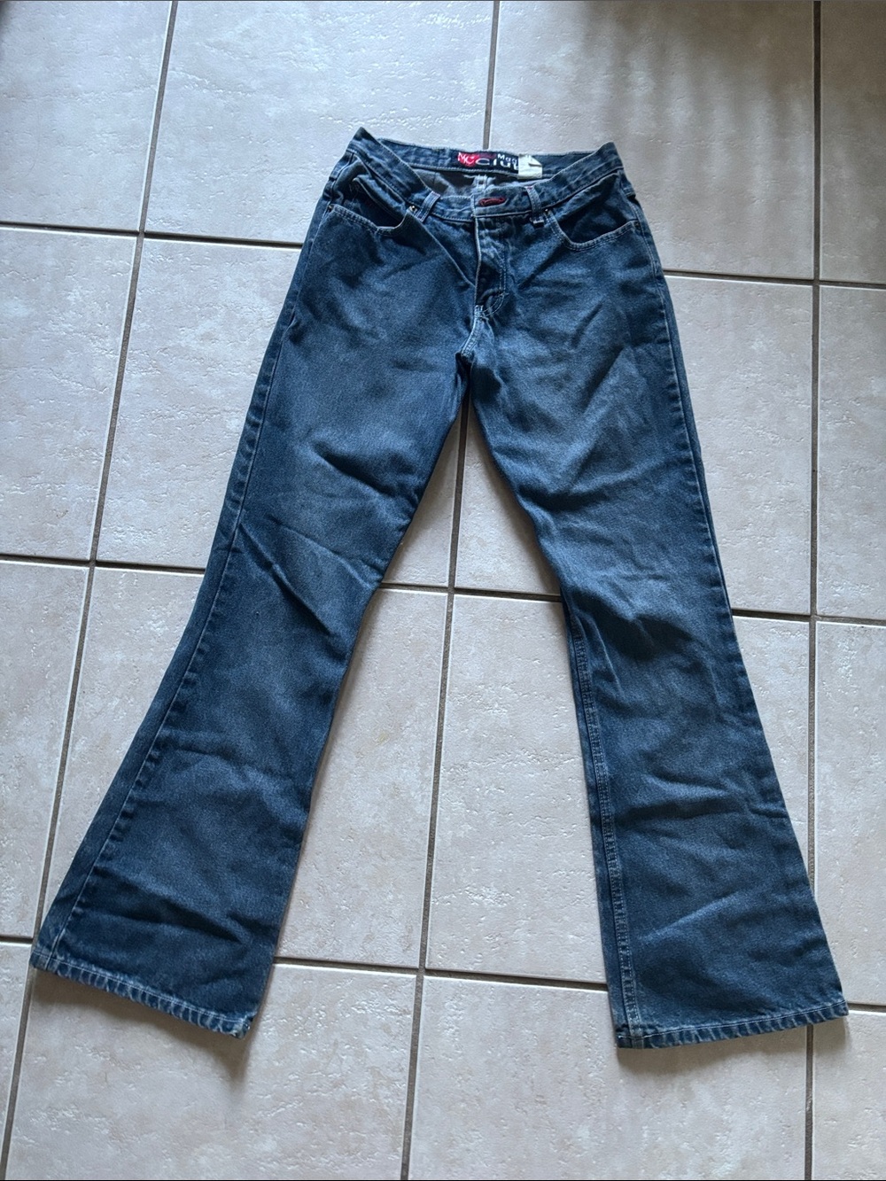 Women's Dark Blue Bootcut Jeans - Unbranded